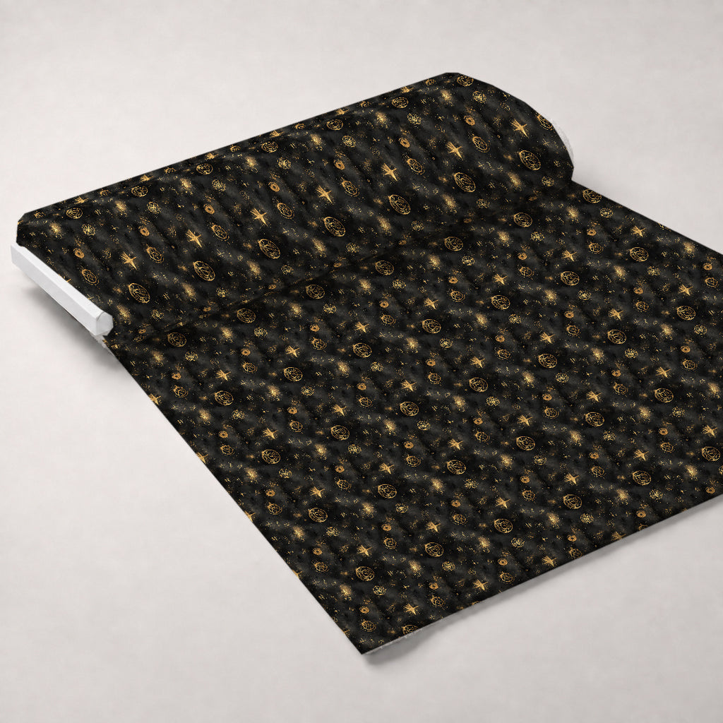 Gilded Midnight Garden Pattern 3 Minky Fabric — plush minky unrolled bolt preview (mv-minky-v1:bolt)