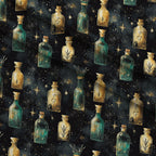 Gilded Midnight Garden Pattern 30 Minky Fabric — plush minky folded close-up preview (mv-minky-v1:lying)