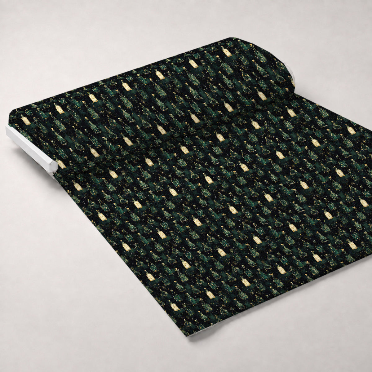 Gilded Midnight Garden Pattern 31 Minky Fabric — plush minky unrolled bolt preview (mv-minky-v1:bolt)