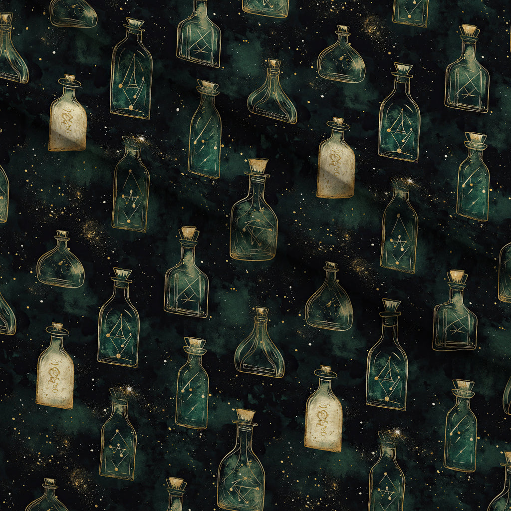 Gilded Midnight Garden Pattern 31 Minky Fabric — plush minky folded close-up preview (mv-minky-v1:lying)
