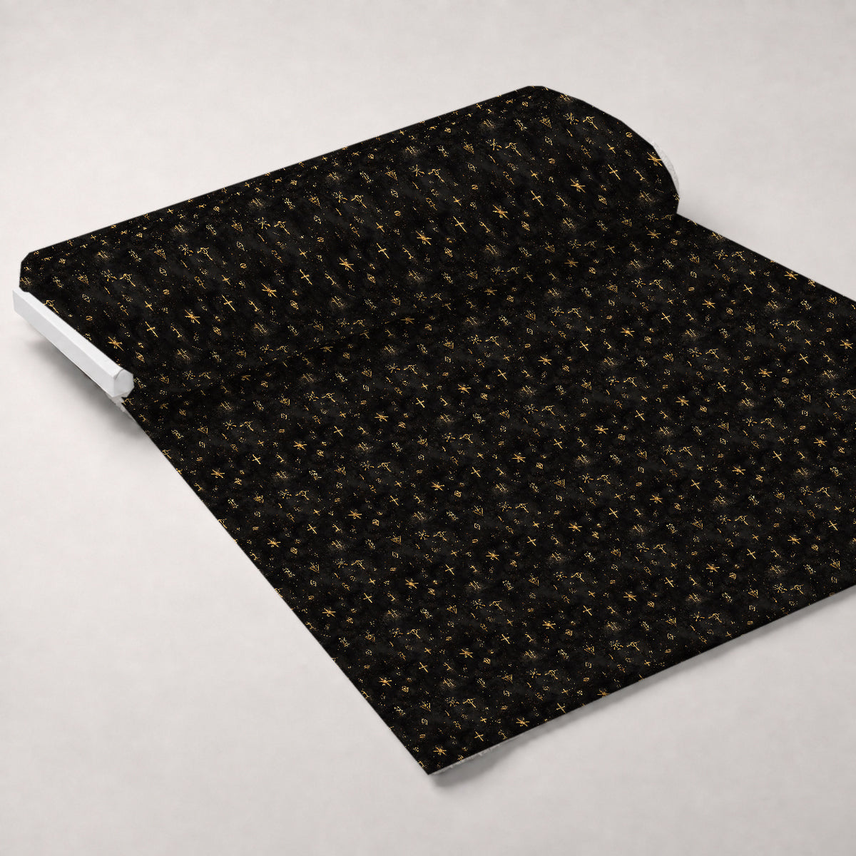 Gilded Midnight Garden Pattern 4 Minky Fabric — plush minky unrolled bolt preview (mv-minky-v1:bolt)