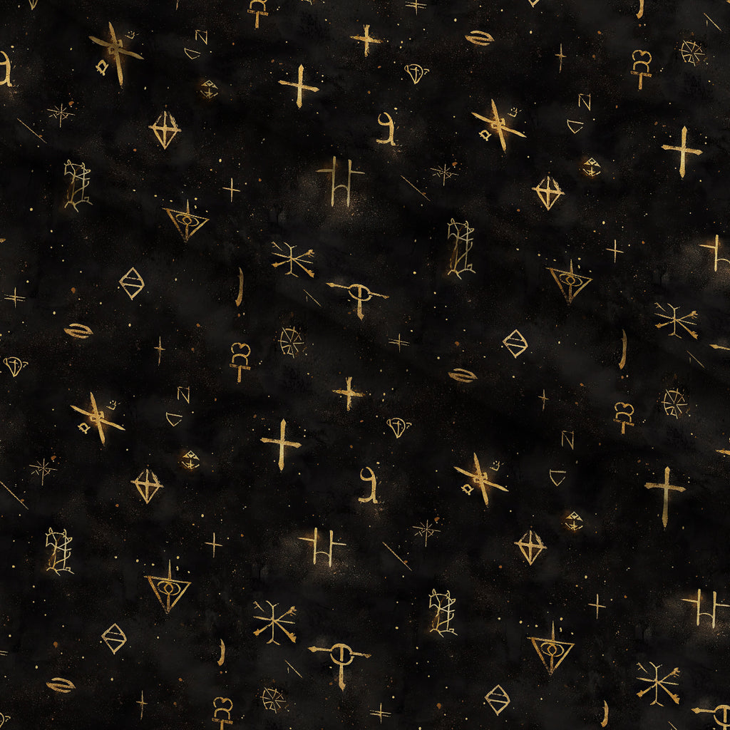 Gilded Midnight Garden Pattern 4 Minky Fabric — plush minky folded close-up preview (mv-minky-v1:lying)