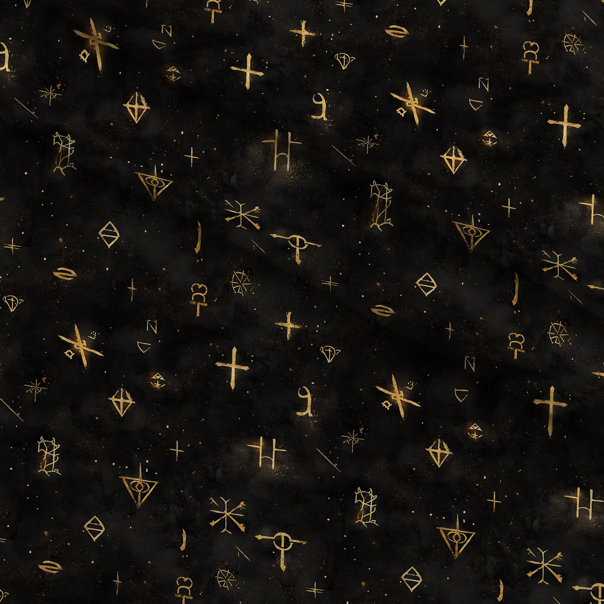 Gilded Midnight Garden Pattern 4 Minky Fabric — plush minky folded close-up preview (mv-minky-v1:lying)