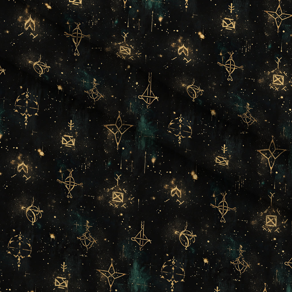 Gilded Midnight Garden Pattern 40 Minky Fabric — plush minky folded close-up preview (mv-minky-v1:lying)