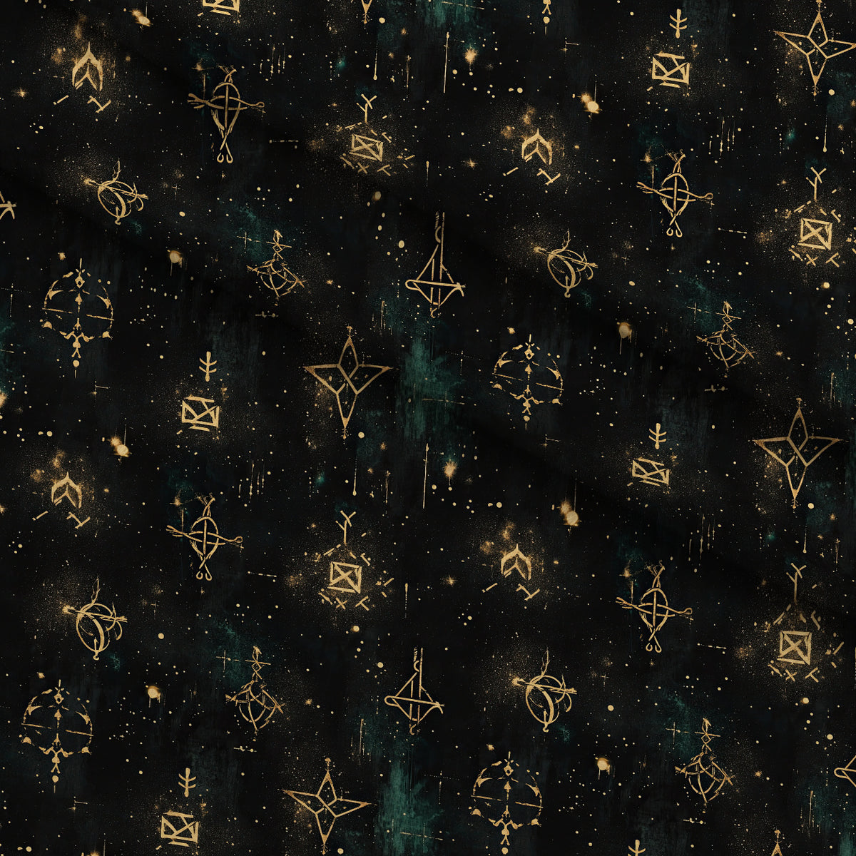 Gilded Midnight Garden Pattern 40 Minky Fabric — plush minky folded close-up preview (mv-minky-v1:lying)
