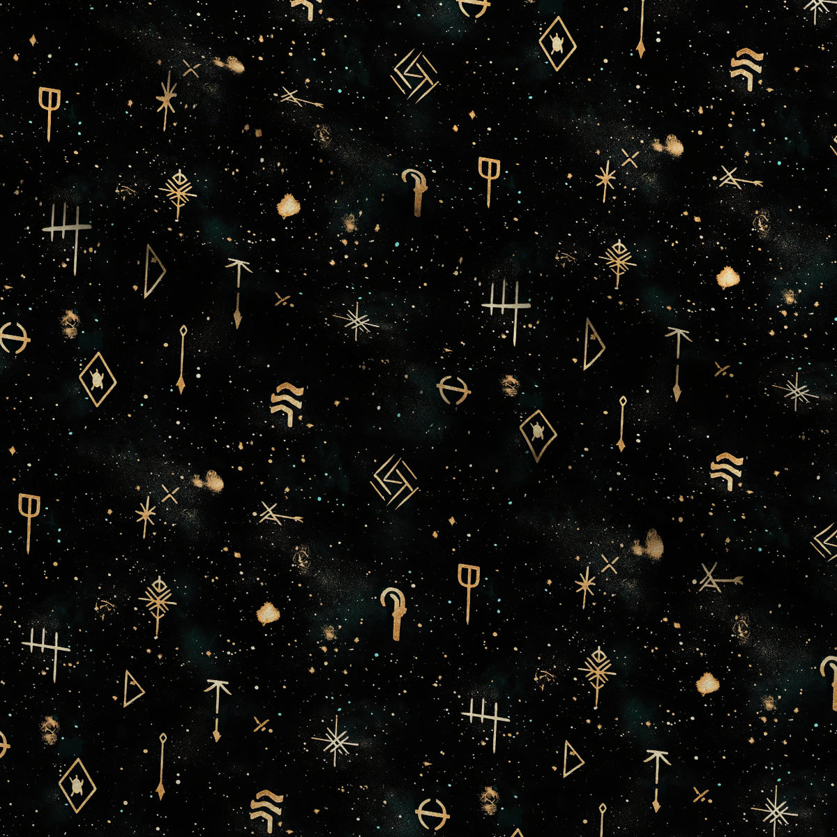 Gilded Midnight Garden Pattern 41 Minky Fabric — plush minky folded close-up preview (mv-minky-v1:lying)