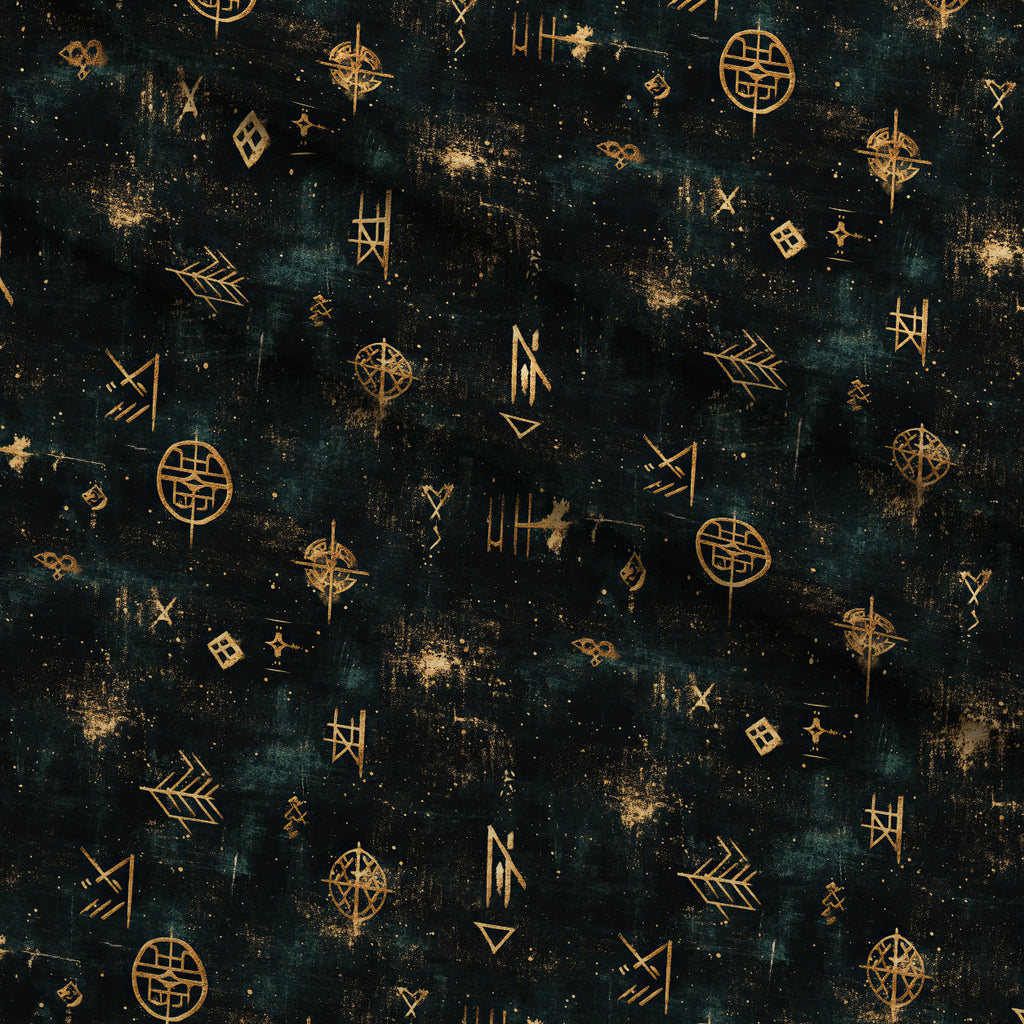 Gilded Midnight Garden Pattern 43 Minky Fabric — plush minky folded close-up preview (mv-minky-v1:lying)