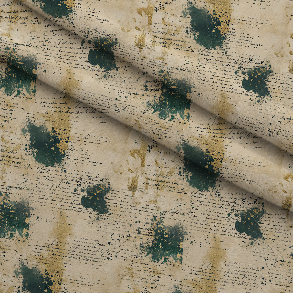 Gilded Midnight Garden Pattern 45 Minky Fabric — plush minky folded close-up preview (mv-minky-v1:lying)