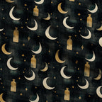 Gilded Midnight Garden Pattern 48 Minky Fabric — plush minky folded close-up preview (mv-minky-v1:lying)