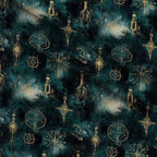 Gilded Midnight Garden Pattern 50 Minky Fabric — plush minky folded close-up preview (mv-minky-v1:lying)