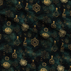 Gilded Midnight Garden Pattern 53 Minky Fabric — plush minky folded close-up preview (mv-minky-v1:lying)