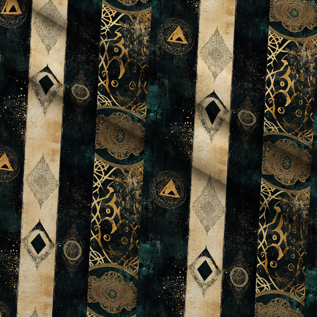 Gilded Midnight Garden Pattern 54 Minky Fabric — plush minky folded close-up preview (mv-minky-v1:lying)