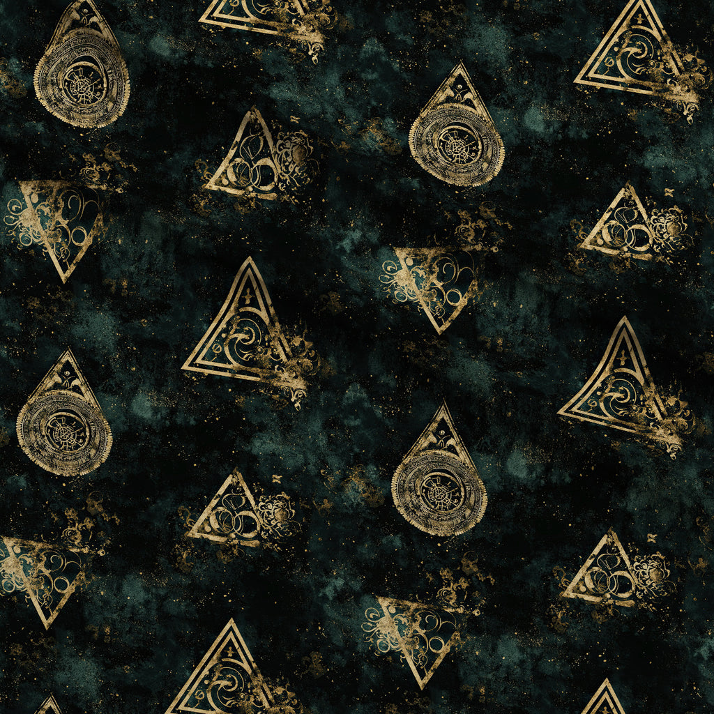 Gilded Midnight Garden Pattern 55 Minky Fabric — plush minky folded close-up preview (mv-minky-v1:lying)