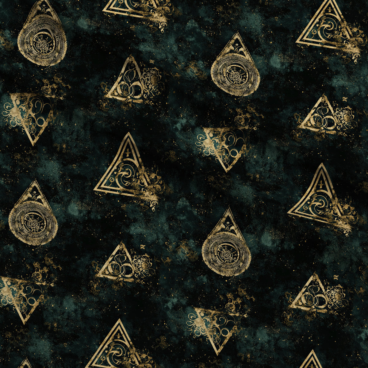 Gilded Midnight Garden Pattern 55 Minky Fabric — plush minky folded close-up preview (mv-minky-v1:lying)