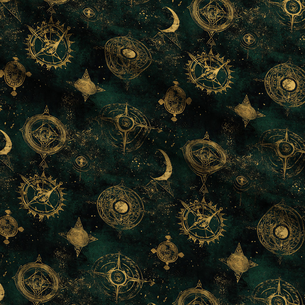 Gilded Midnight Garden Pattern 56 Minky Fabric — plush minky folded close-up preview (mv-minky-v1:lying)