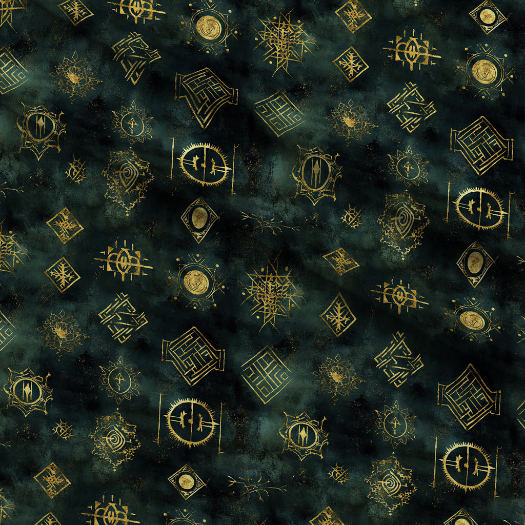 Gilded Midnight Garden Pattern 59 Minky Fabric — plush minky folded close-up preview (mv-minky-v1:lying)