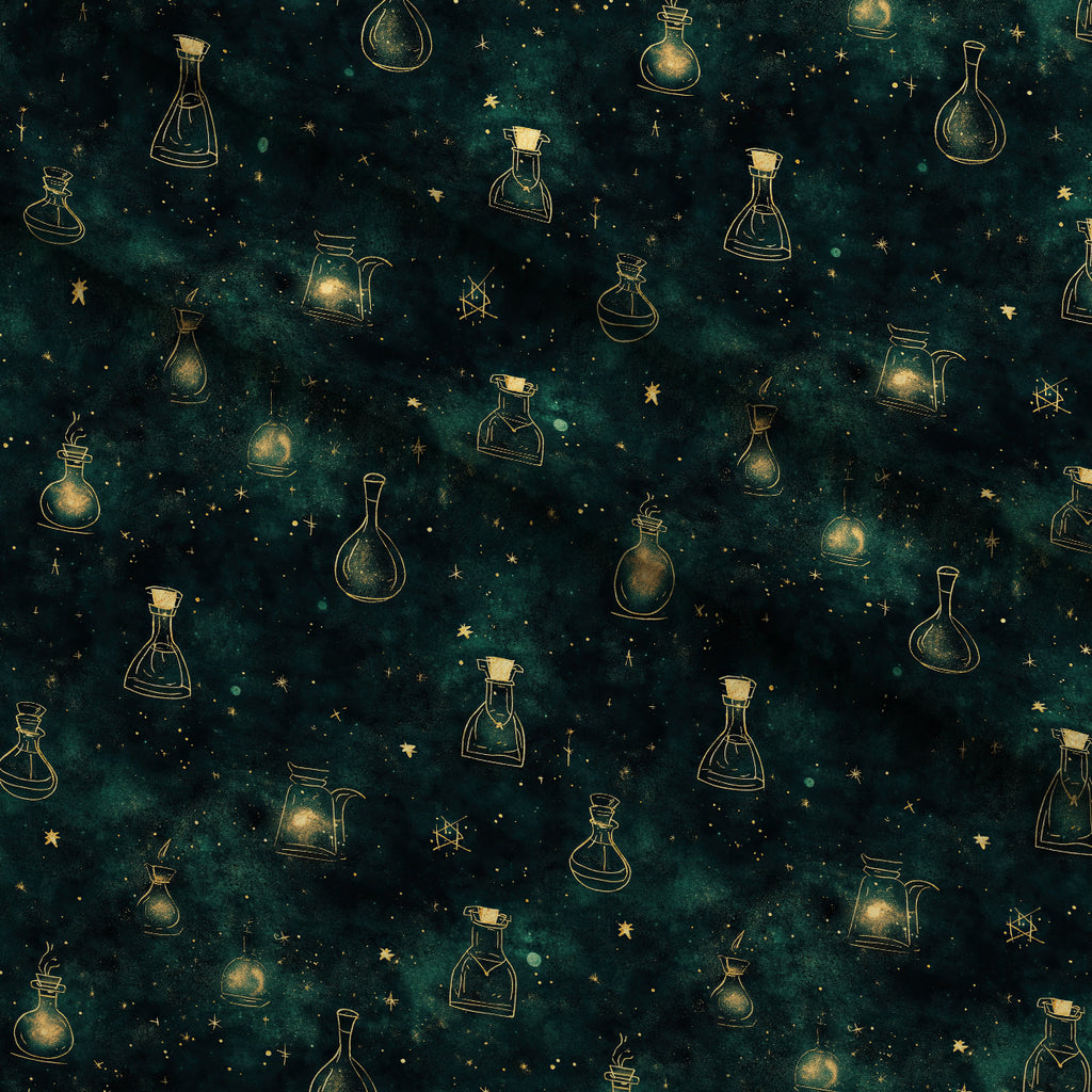 Gilded Midnight Garden Pattern 62 Minky Fabric — plush minky folded close-up preview (mv-minky-v1:lying)