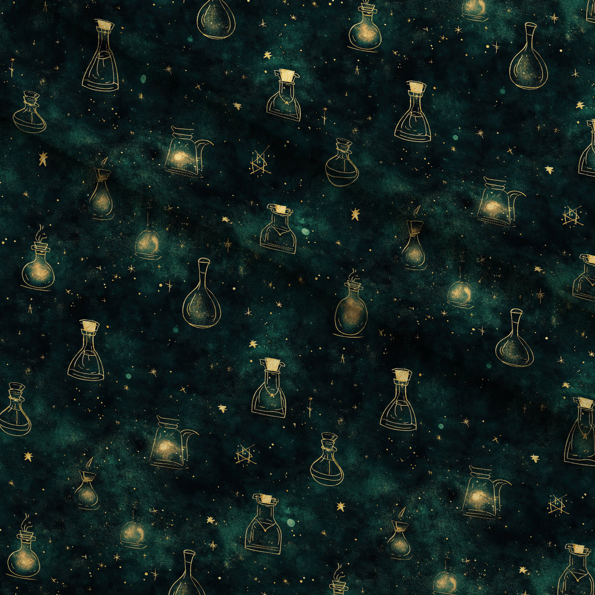 Gilded Midnight Garden Pattern 62 Minky Fabric — plush minky folded close-up preview (mv-minky-v1:lying)