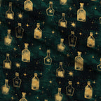 Gilded Midnight Garden Pattern 63 Minky Fabric — plush minky folded close-up preview (mv-minky-v1:lying)
