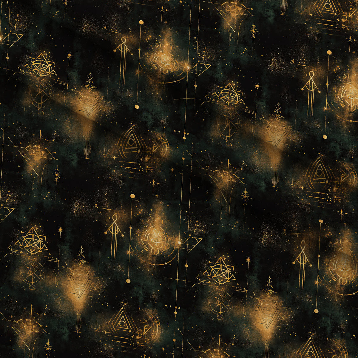 Gilded Midnight Garden Pattern 64 Minky Fabric — plush minky folded close-up preview (mv-minky-v1:lying)