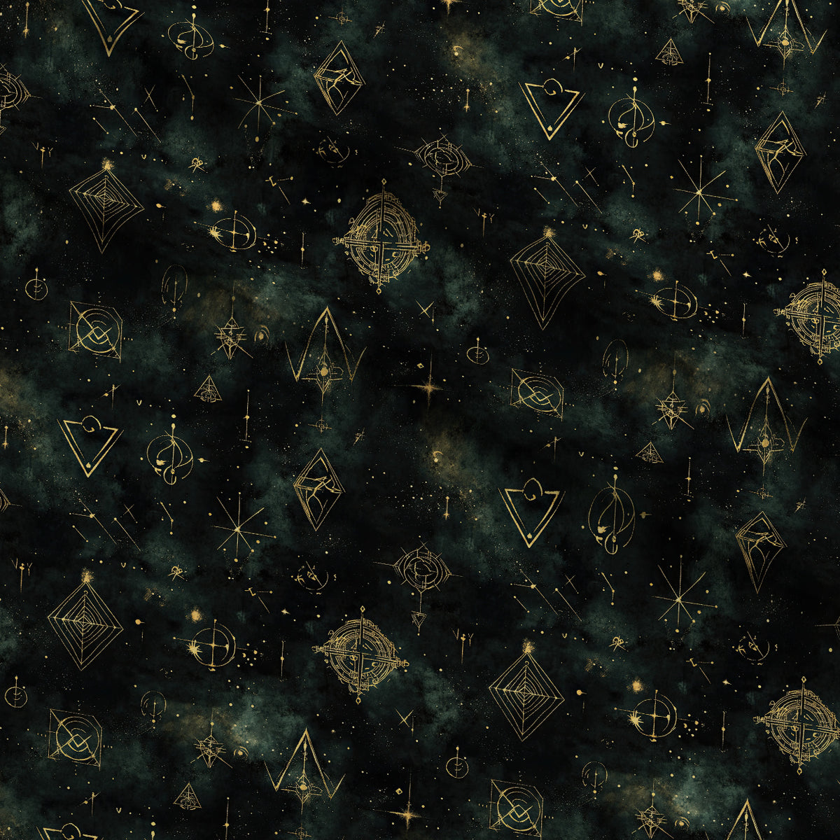 Gilded Midnight Garden Pattern 65 Minky Fabric — plush minky folded close-up preview (mv-minky-v1:lying)