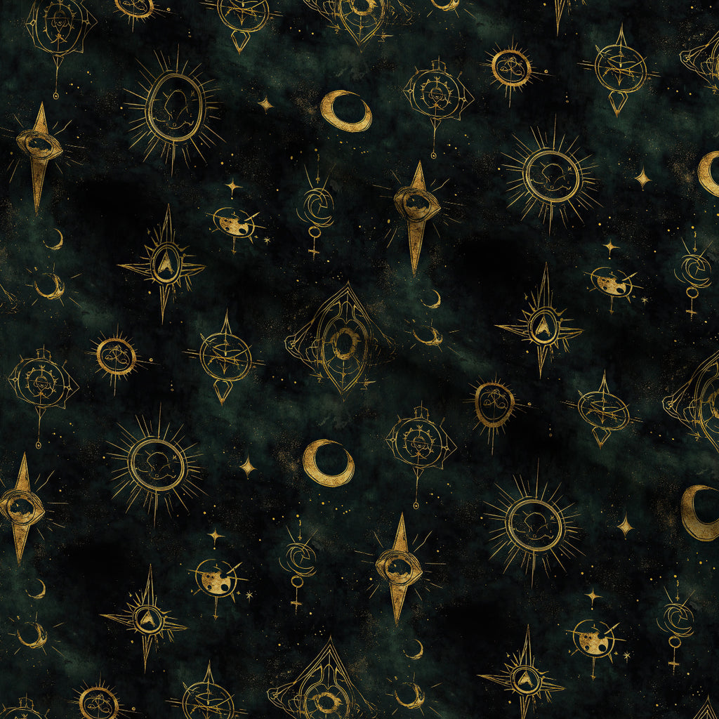Gilded Midnight Garden Pattern 67 Minky Fabric — plush minky folded close-up preview (mv-minky-v1:lying)
