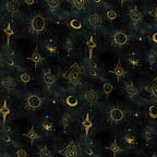 Gilded Midnight Garden Pattern 67 Minky Fabric — plush minky folded close-up preview (mv-minky-v1:lying)