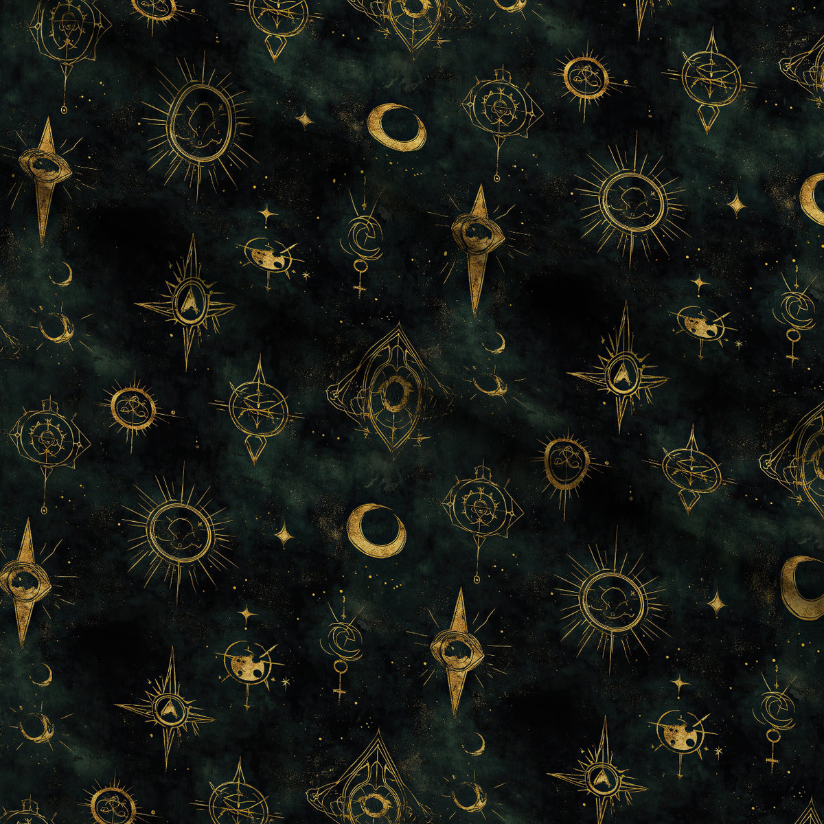 Gilded Midnight Garden Pattern 67 Minky Fabric — plush minky folded close-up preview (mv-minky-v1:lying)