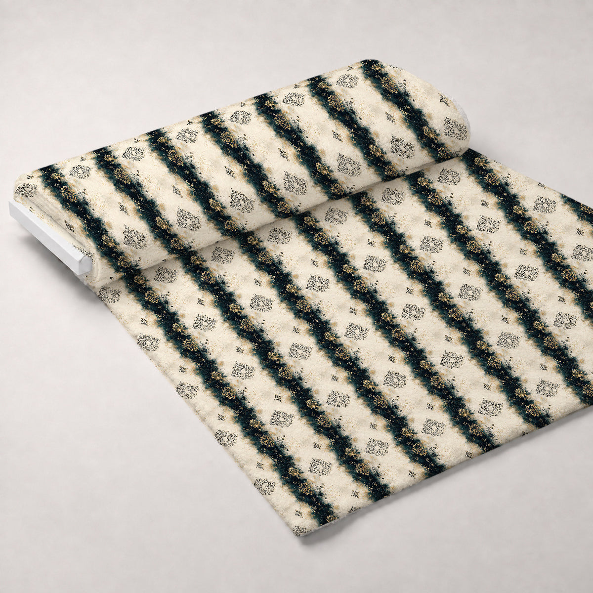 Gilded Midnight Garden Pattern 68 Minky Fabric — plush minky unrolled bolt preview (mv-minky-v1:bolt)
