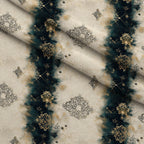 Gilded Midnight Garden Pattern 68 Minky Fabric — plush minky folded close-up preview (mv-minky-v1:lying)