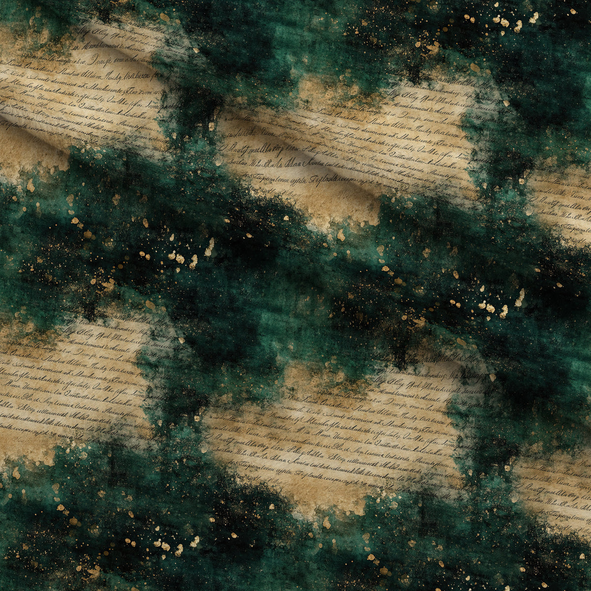 Gilded Midnight Garden Pattern 7 Minky Fabric — plush minky folded close-up preview (mv-minky-v1:lying)