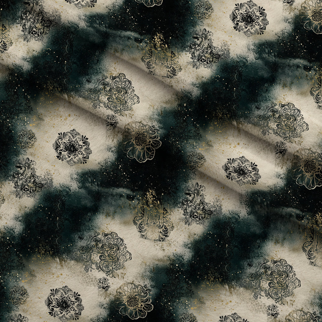 Gilded Midnight Garden Pattern 70 Minky Fabric — plush minky folded close-up preview (mv-minky-v1:lying)