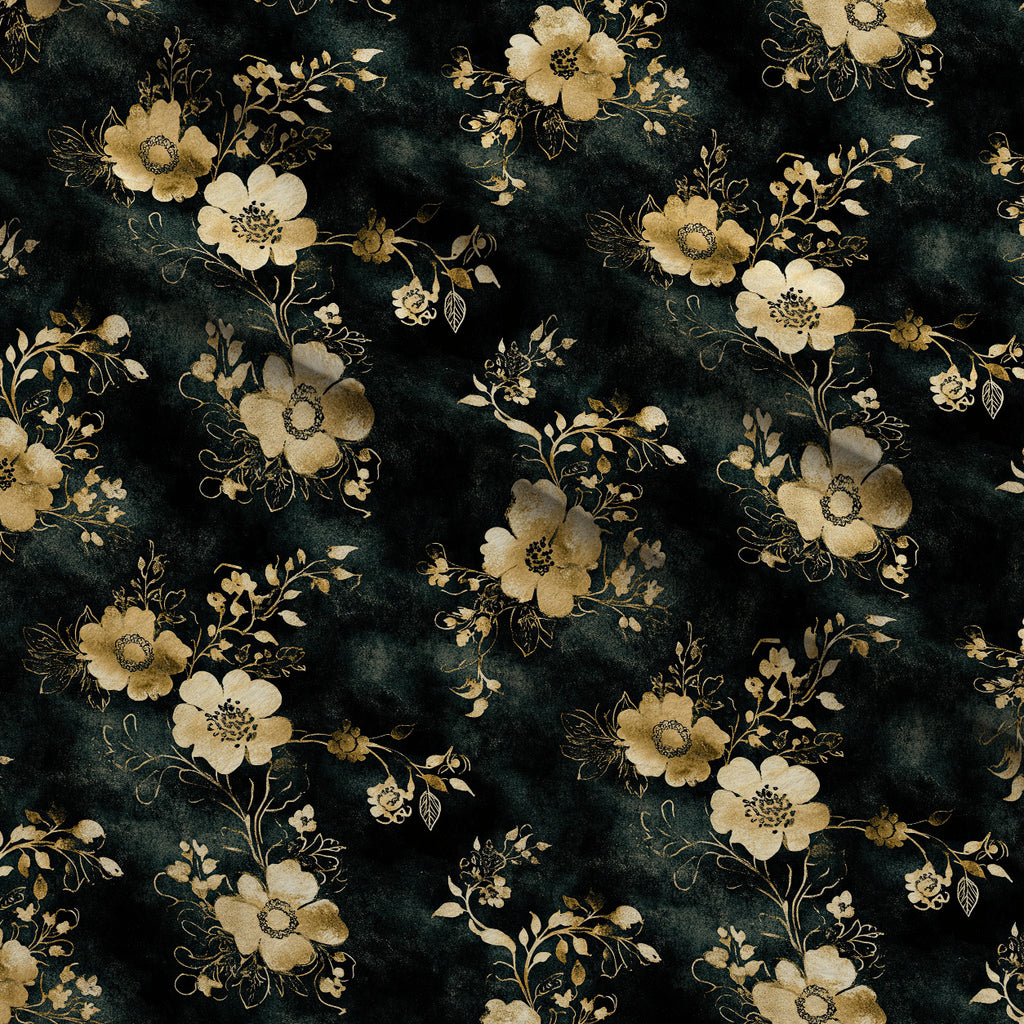 Gilded Midnight Garden Pattern 77 Minky Fabric — plush minky folded close-up preview (mv-minky-v1:lying)