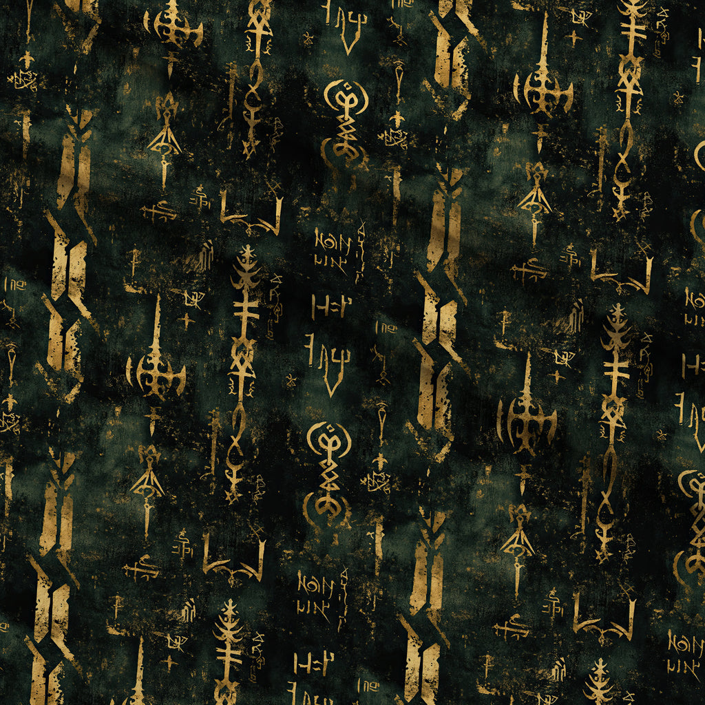 Gilded Midnight Garden Pattern 9 Minky Fabric — plush minky folded close-up preview (mv-minky-v1:lying)