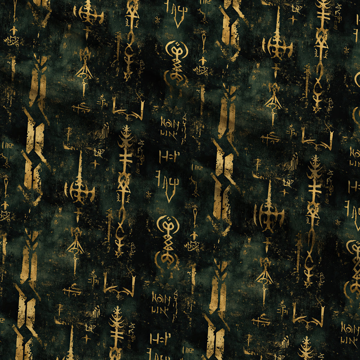 Gilded Midnight Garden Pattern 9 Minky Fabric — plush minky folded close-up preview (mv-minky-v1:lying)