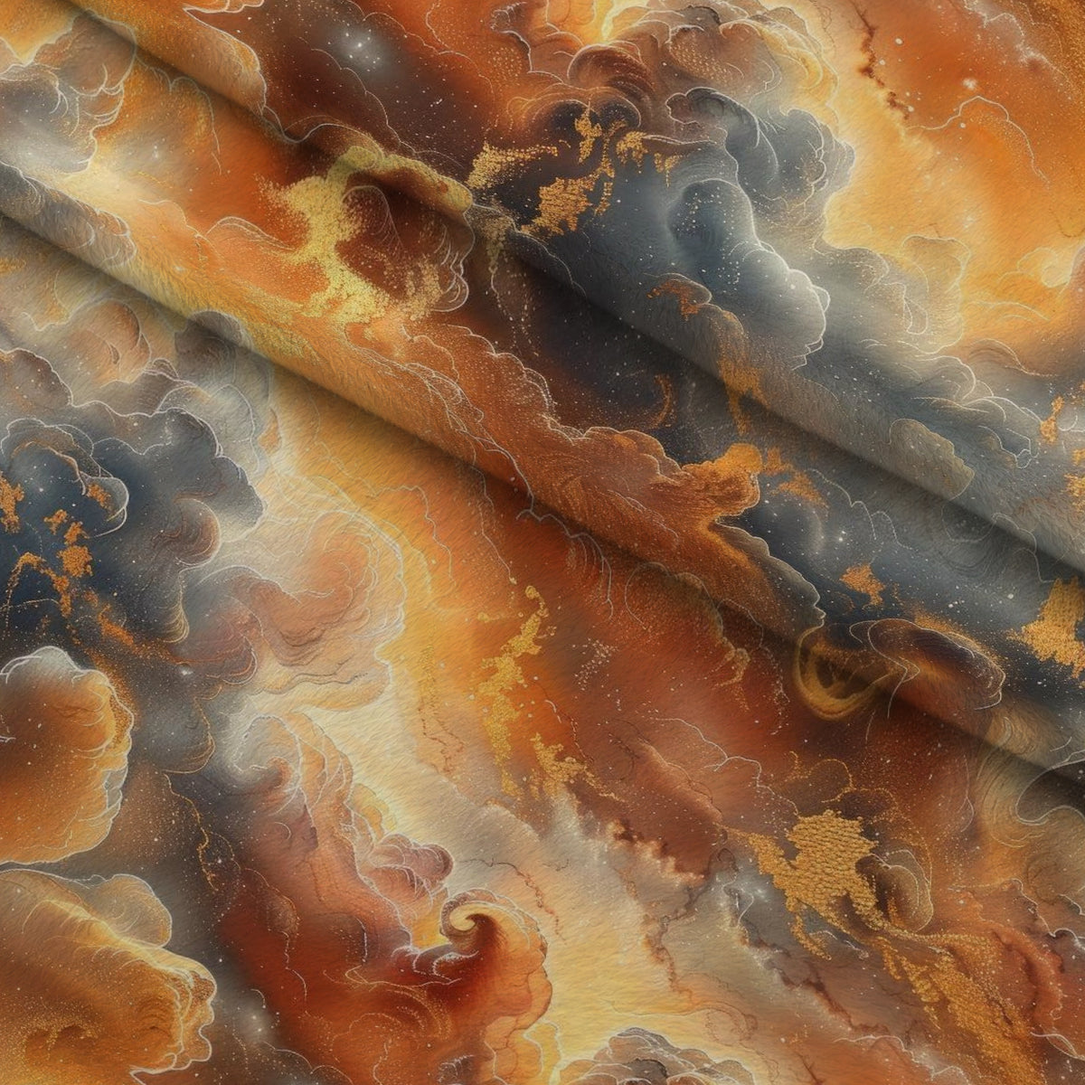 Gilded Nebula Pattern 10 Minky Fabric — plush minky folded close-up preview (mv-minky-v1:lying)