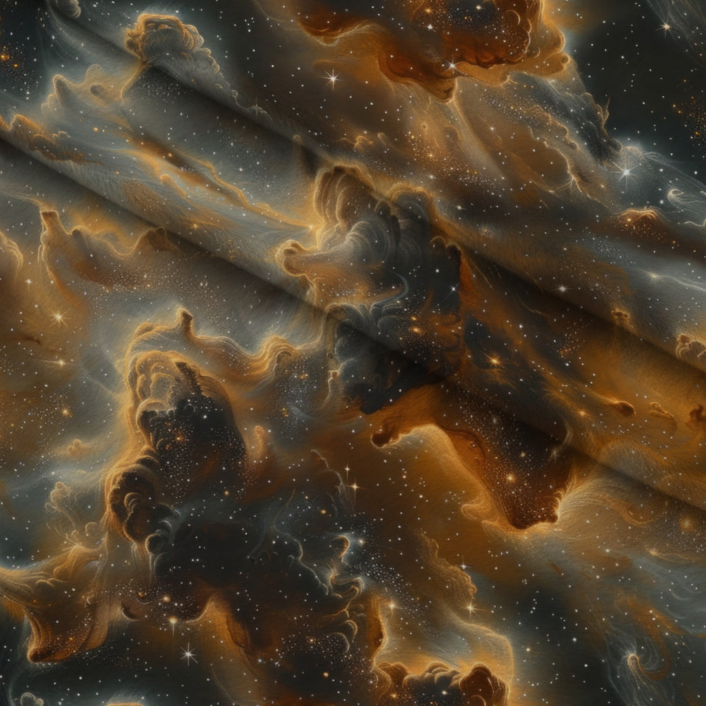 Gilded Nebula Pattern 3 Minky Fabric — plush minky folded close-up preview (mv-minky-v1:lying)