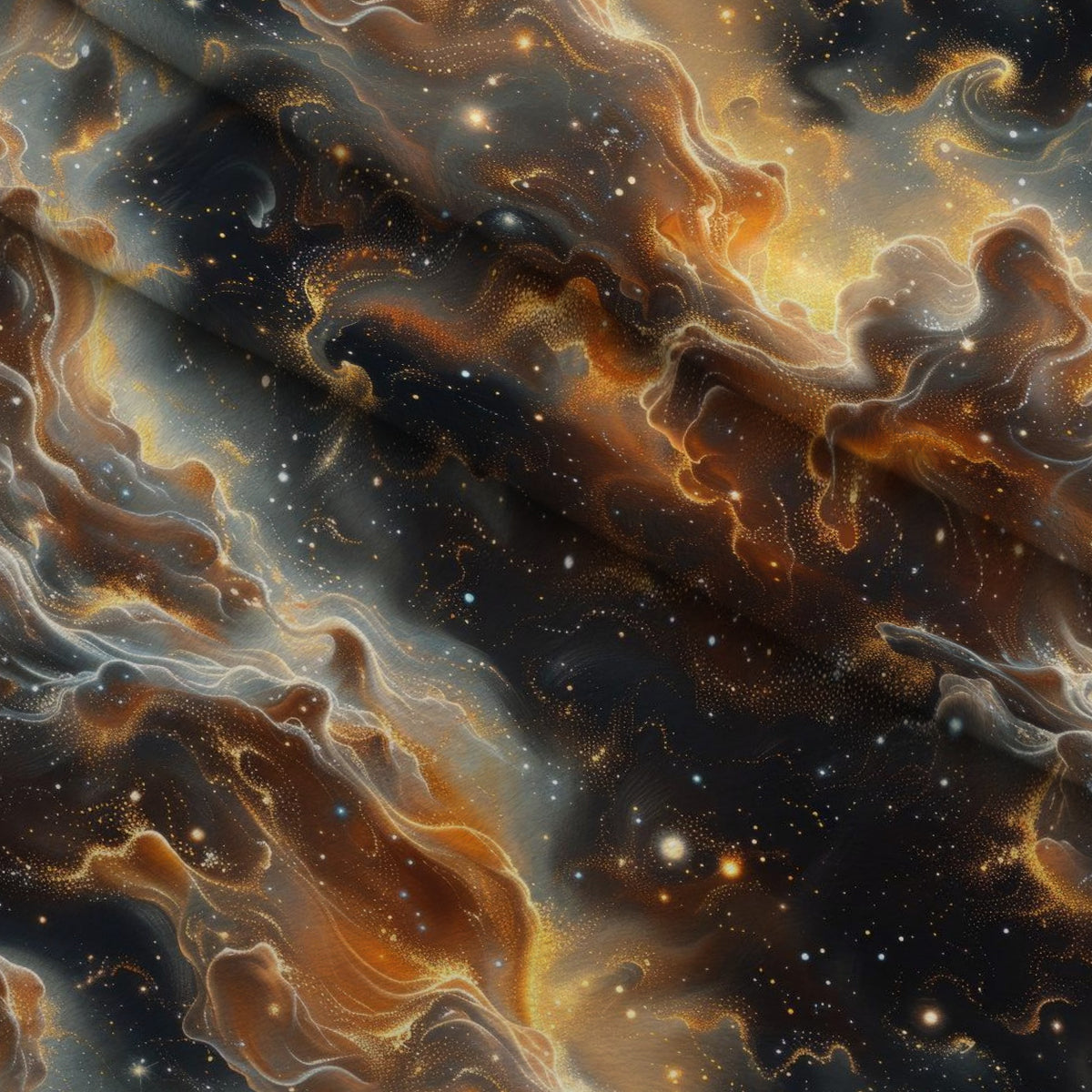 Gilded Nebula Pattern 6 Minky Fabric — plush minky folded close-up preview (mv-minky-v1:lying)