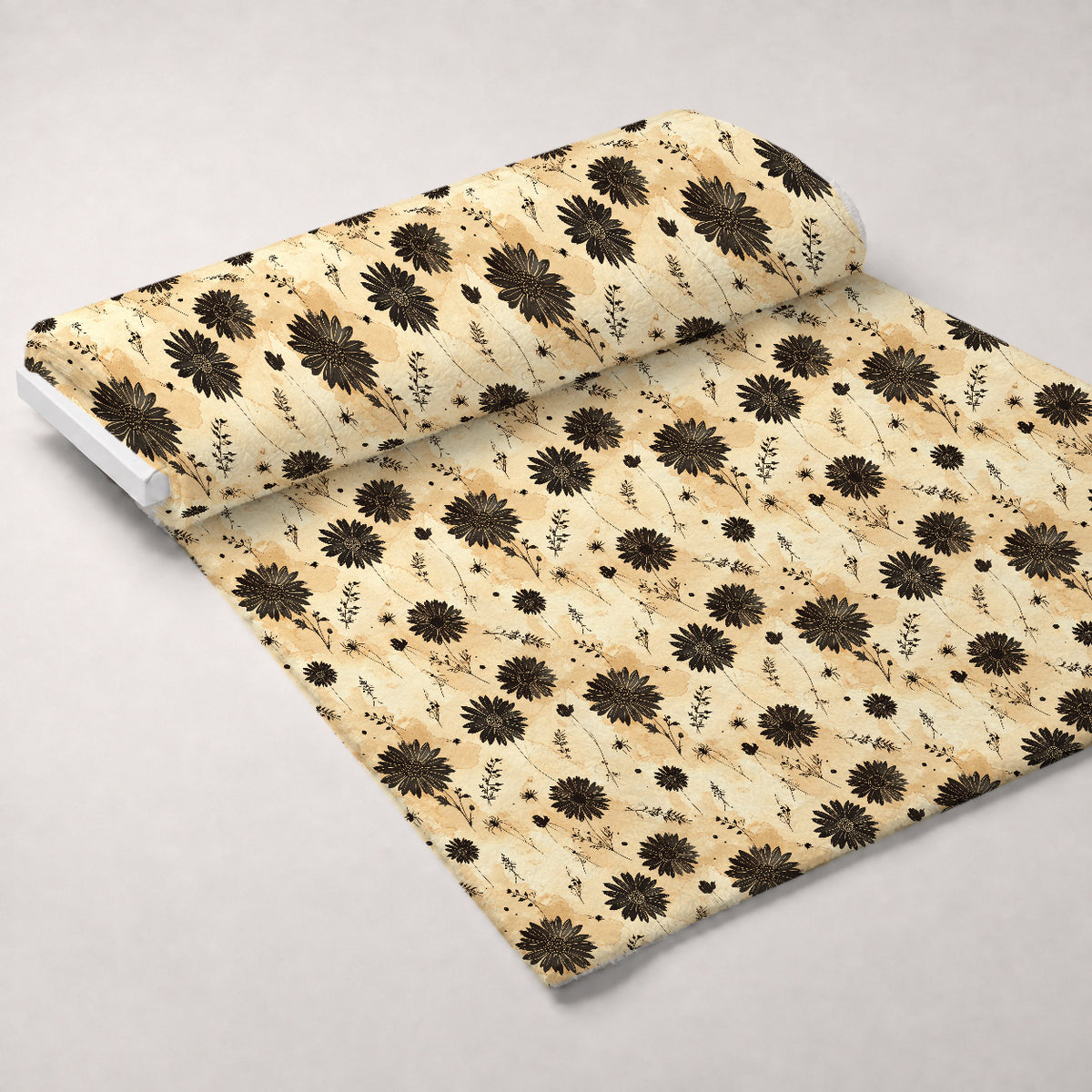 Gilded Night Garden Pattern 1 Minky Fabric — plush minky unrolled bolt preview (mv-minky-v1:bolt)