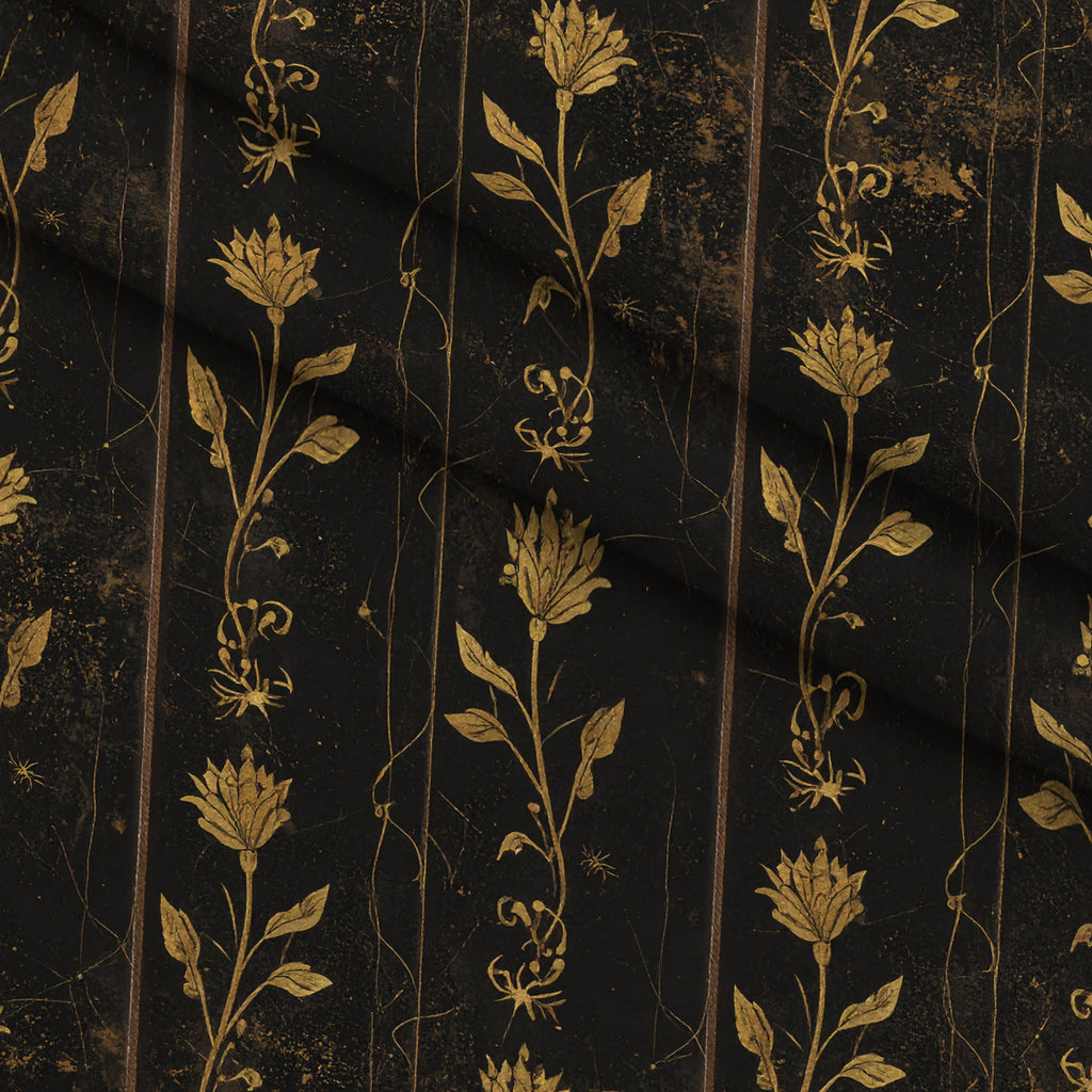 Gilded Night Garden Pattern 11 Minky Fabric — plush minky folded close-up preview (mv-minky-v1:lying)