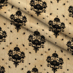Gilded Night Garden Pattern 14 Minky Fabric — plush minky folded close-up preview (mv-minky-v1:lying)