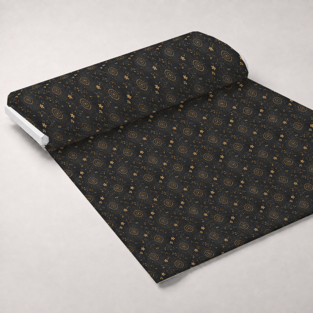 Gilded Night Garden Pattern 15 Minky Fabric — plush minky unrolled bolt preview (mv-minky-v1:bolt)