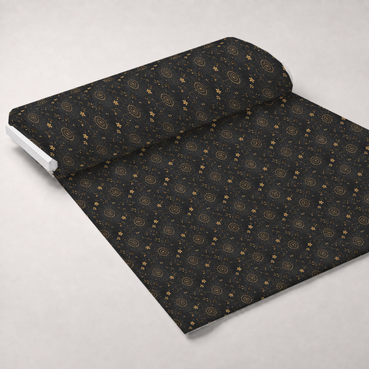 Gilded Night Garden Pattern 15 Minky Fabric — plush minky unrolled bolt preview (mv-minky-v1:bolt)
