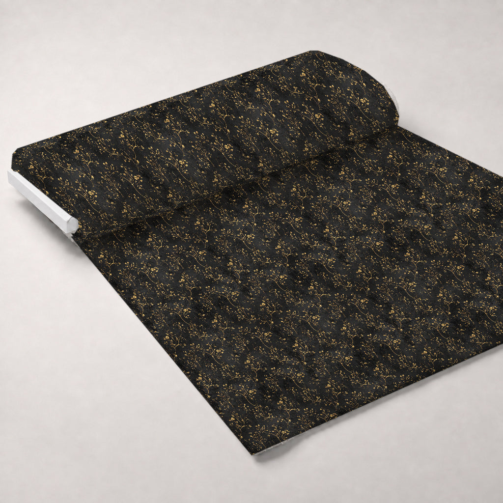 Gilded Night Garden Pattern 21 Minky Fabric — plush minky unrolled bolt preview (mv-minky-v1:bolt)