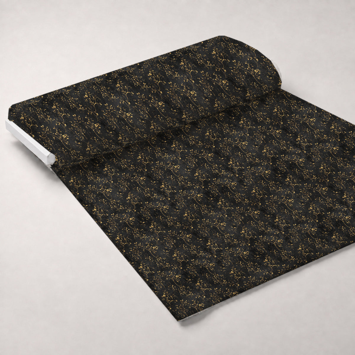 Gilded Night Garden Pattern 21 Minky Fabric — plush minky unrolled bolt preview (mv-minky-v1:bolt)