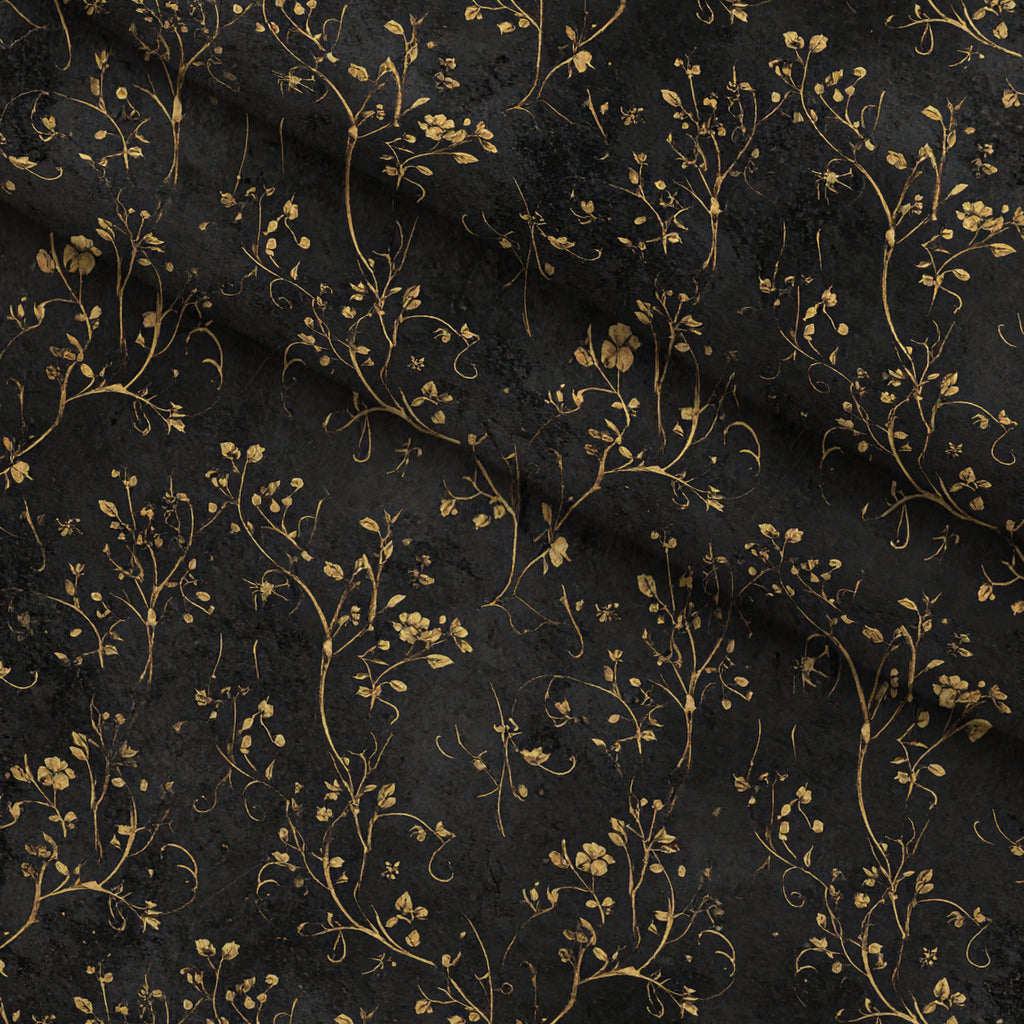 Gilded Night Garden Pattern 21 Minky Fabric — plush minky folded close-up preview (mv-minky-v1:lying)