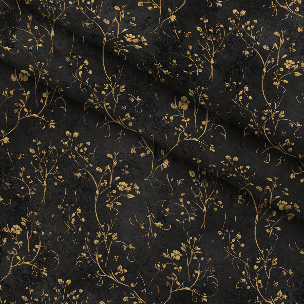 Gilded Night Garden Pattern 21 Minky Fabric — plush minky folded close-up preview (mv-minky-v1:lying)