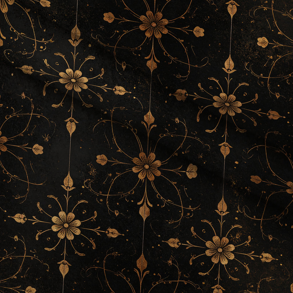 Gilded Night Garden Pattern 4 Minky Fabric — plush minky folded close-up preview (mv-minky-v1:lying)