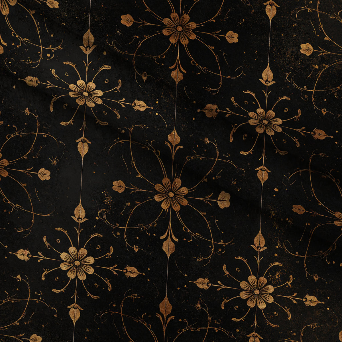 Gilded Night Garden Pattern 4 Minky Fabric — plush minky folded close-up preview (mv-minky-v1:lying)