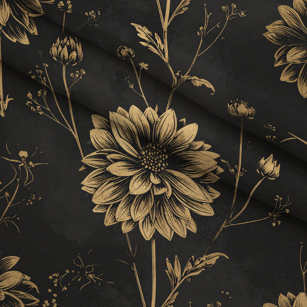 Gilded Night Garden Pattern 5 Minky Fabric — plush minky folded close-up preview (mv-minky-v1:lying)